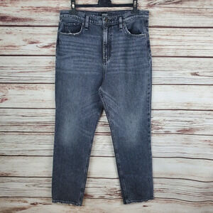 Hudson Womens Size 31x28 Black Holly Straight Leg Distressed Jeans          #238